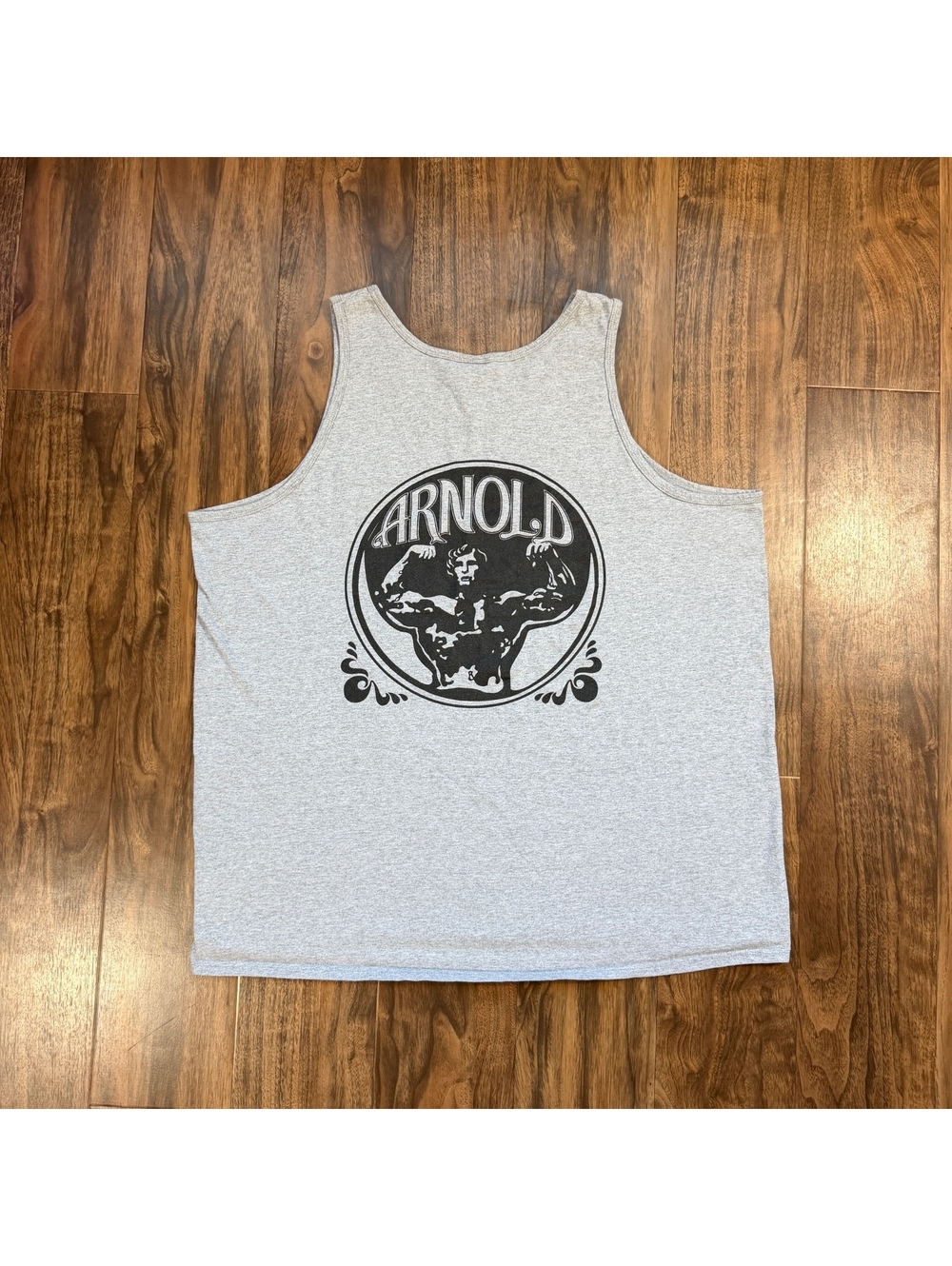 Vintage Arnold Schwarzenegger Tank Top Bodybuilding Grey XXL Muscle Shirt